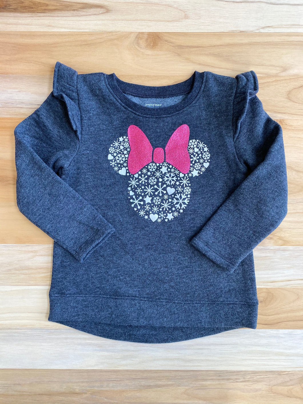 Grey Minnie Mouse Fleece Sweatshirt