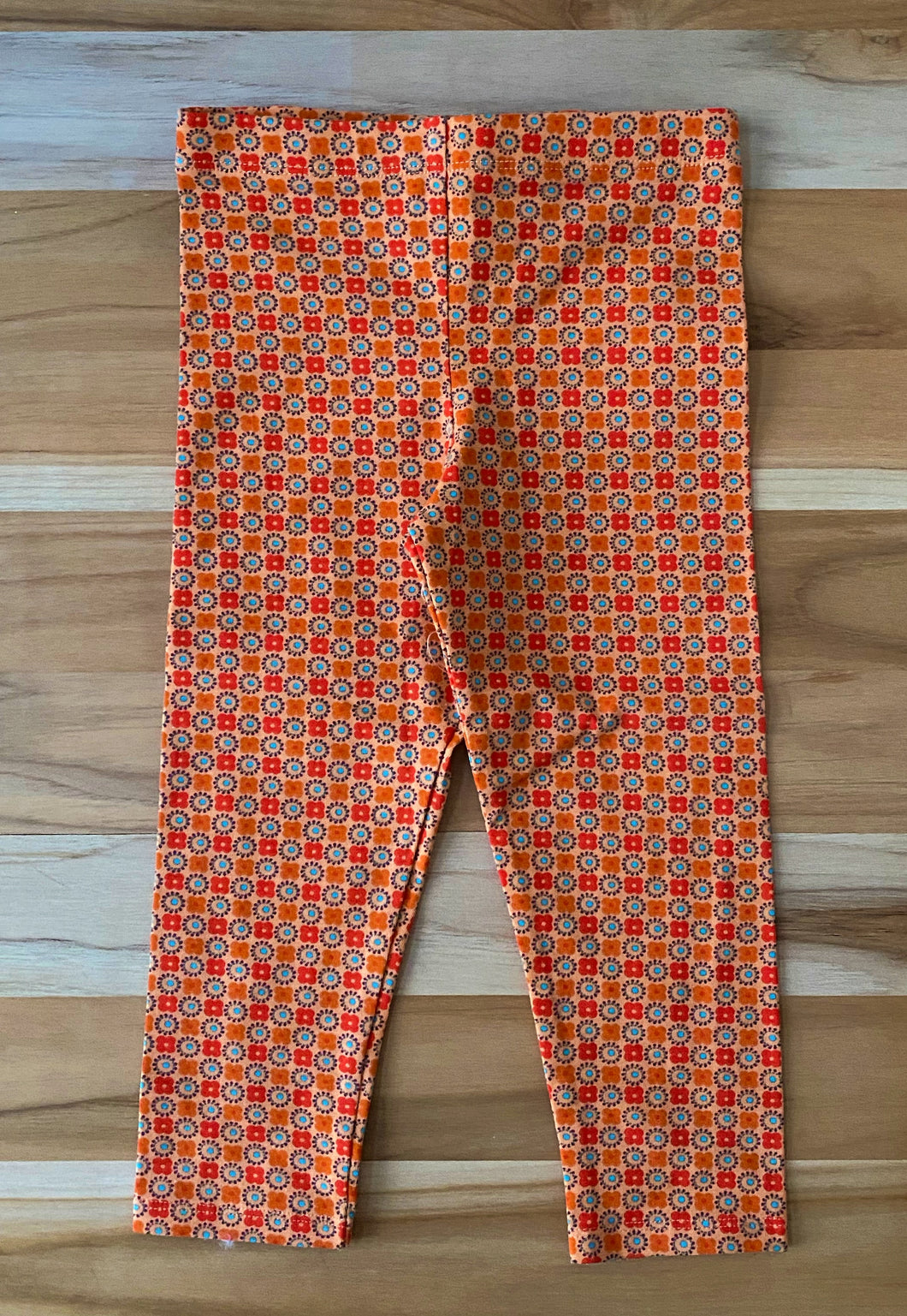 Orange Jumping Bean Leggings