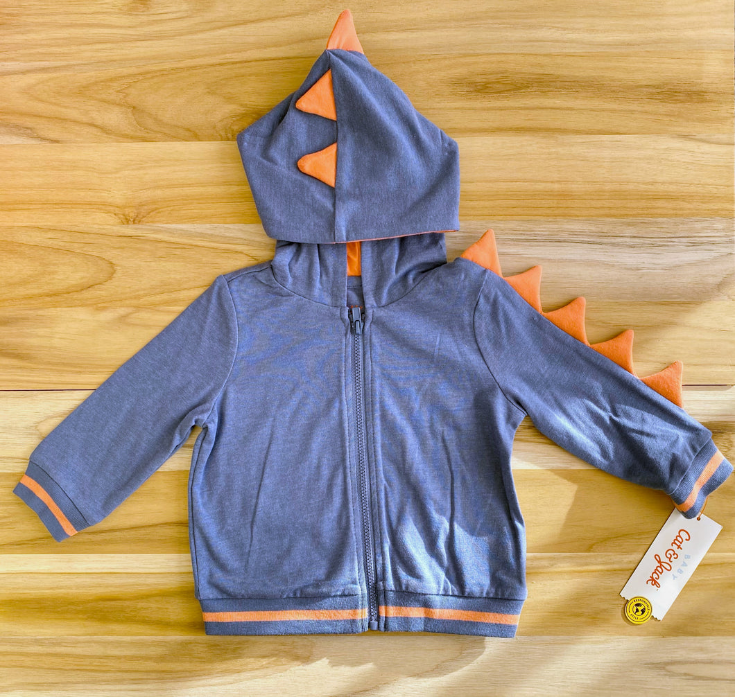 Blue Dino Jacket with Hood