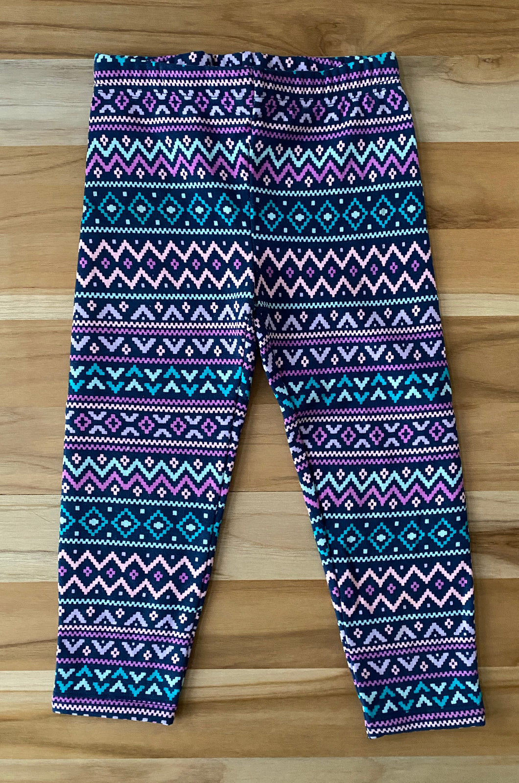 Multi Colored Patterned Jumping Bean Leggings