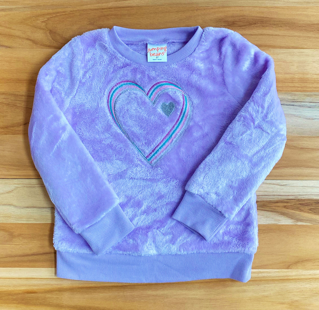 Purple Heart Sherpa Sweater