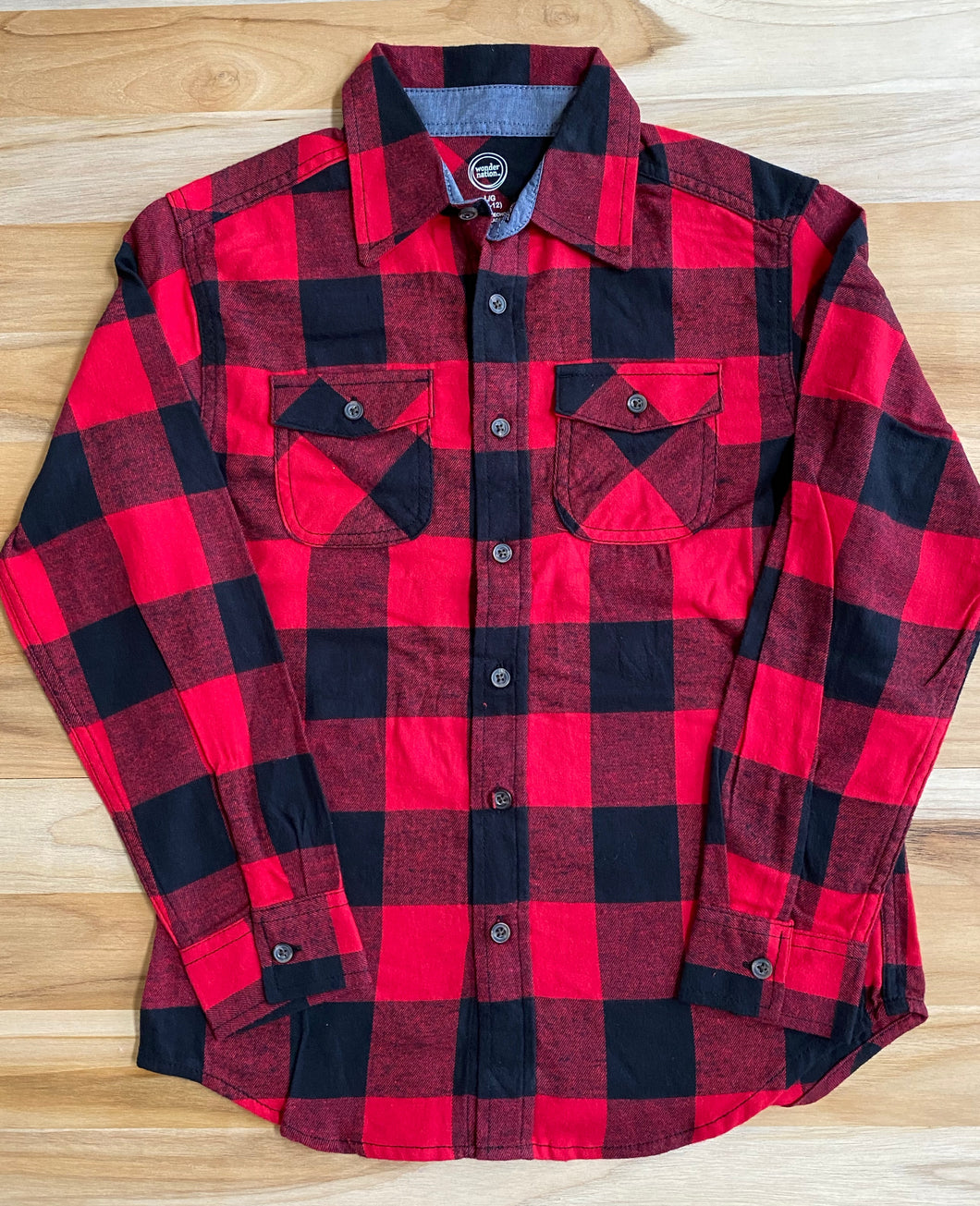 Plaid Long Sleeve Flannel Shirt